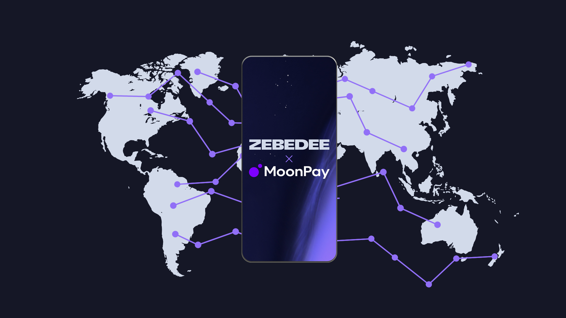 ZEBEDEE and MoonPay – easily top up using USD.
